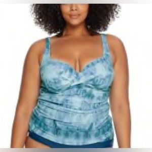 Womens Plus Size Tankini Swimsuit Top from Bare Necessities